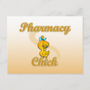 Pharmacy Chick Postkarte