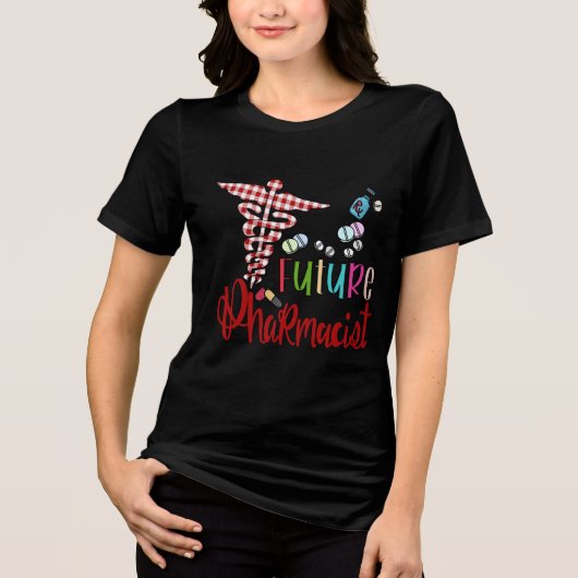 Pharmacy Christmas Future Pharmaceutical Tri-Blend Shirt (Vorderseite)