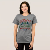 Pharmacy Christmas Santa Favorite Tri-Blend Shirt (Vorderseite voll)