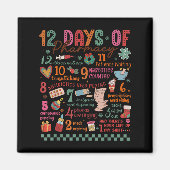Pharmacy Christmas Shirt - 12 Days Of Pharmacy Tec Magnet (Vorne)