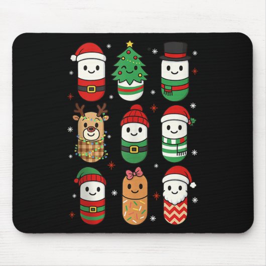 Pharmacy Christmas Xmas Vibes Pharmacist Pharm Tec Mousepad (Vorne)