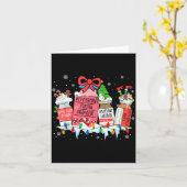 Pharmacy Crew Christmas Pharmacist Medicine Reinde Karte (Gelbe Blume)