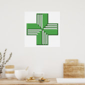 Pharmacy Cross Poster (Küche)