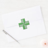 Pharmacy Cross Runder Aufkleber (Umschlag)