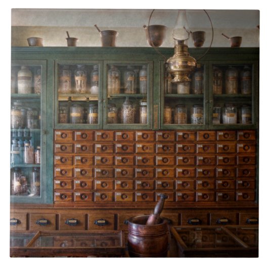 Pharmacy - Direkt hinter der Theke Fliese (Vorderseite)