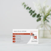 Pharmacy | Drug Store Visitenkarte (Stehend Vorderseite)