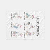 Pharmacy Funny Goose Silly Prescriptions Puns Medi Fleecedecke (Vorderseite (Horizontal))