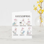 Pharmacy Funny Goose Silly Prescriptions Puns Medi Karte (Gelbe Blume)