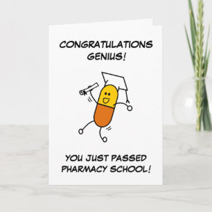 Pharmacy Graduation Greeting Card Karte