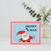 Pharmacy Holiday Greeting Feiertagspostkarte (Stehend Vorderseite)