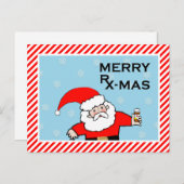 Pharmacy Holiday Greeting Feiertagspostkarte (Vorne/Hinten)