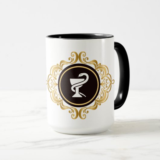 Pharmacy Hygieia Medizinische Symbol-Tasse Tasse (VorderseiteRechts)