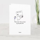 Pharmacy Intern Weihnachtskarten Feiertagskarte (Rückseite)