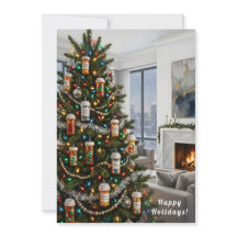 Pharmacy Medical Pill Bottle Ornament Christmas