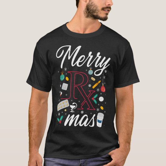 Pharmacy Merry Rx Mas Christmas T-Shirt (Vorderseite)