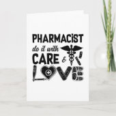 Pharmacy Pharmacist Do It With Care Pharmacists Karte (Vorderseite)