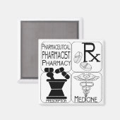 Pharmacy Pharmacist LOGO Magnet (Vorderseite/Rückseite)