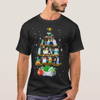 Pharmacy Pharmatree Christmas Tree Mediation Phar T-Shirt