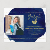 Pharmacy School Grad Budge Ankündigung Foto (Vorderseite)