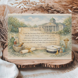 Pharmacy School Graduation Celebration Dankeskarte