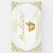 Pharmacy School White Gold Abschluss Banner (Vertikal)