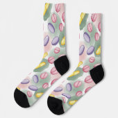Pharmacy Socken in rosa, Lila und grau (Linkes Detail)