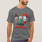 Pharmacy Squad Funny Pills Apothekerin Merry Chris T-Shirt (Vorderseite)
