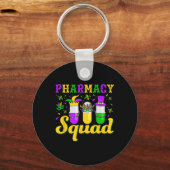Pharmacy Squad Mardi Gras Apotheker Schlüsselanhänger (Vorderseite)