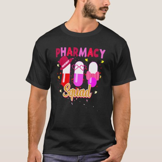 Pharmacy Squad Pharmacist Valentine's Day Matching T-Shirt (Vorderseite)