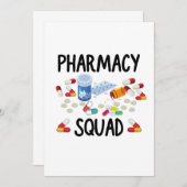 Pharmacy Squad T - Shirt Einladung (Vorne/Hinten)