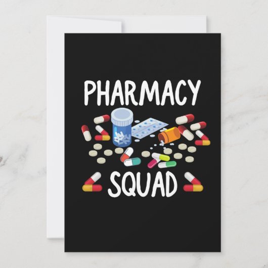 Pharmacy Squad T - Shirt Einladung (Vorderseite)