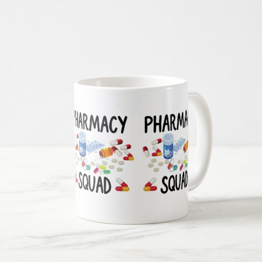 Pharmacy Squad T - Shirt Kaffeetasse (VorderseiteRechts)