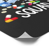 Pharmacy Squad T - Shirt Poster (Ecke)