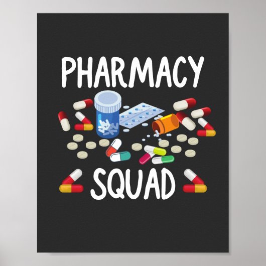 Pharmacy Squad T - Shirt Poster (Vorne)