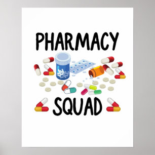 Pharmacy Squad T - Shirt Poster