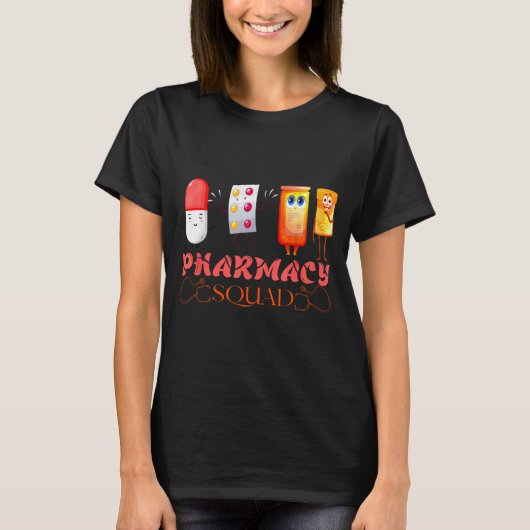 Pharmacy Squad Valentines Cute Lls Pharmacist Phar T-Shirt (Vorderseite)