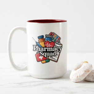 'Pharmacy Squad'. Zweifarbige Tasse