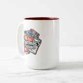 'Pharmacy Squad'. Zweifarbige Tasse (Vorderseite Links)