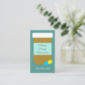 Pharmacy Store Stunden Packung Flasche Visitenkarte (Stehend Vorderseite)
