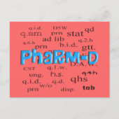 Pharmacy Student Pharm-D Geschenke Postkarte (Vorderseite)