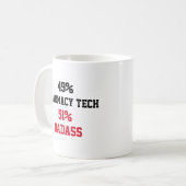 Pharmacy Tech Badass Kaffeetasse (Vorderseite Links)