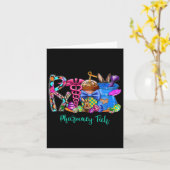 Pharmacy Tech Coffee Bunny Osterday Pharma T Karte (Gelbe Blume)