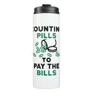 Pharmacy Tech Countys zur Bezahlung der Rechnungen Thermosbecher