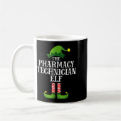 Pharmacy Tech Elf Matching Family Group Christmas Kaffeetasse (Links)