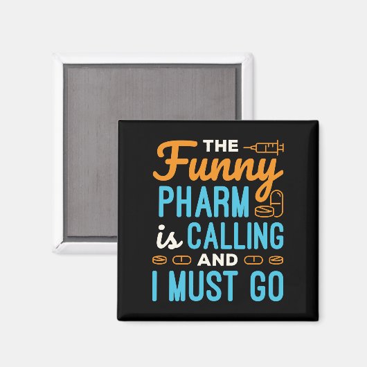 Pharmacy Tech Funny Pharm ruft Magnet (Vorderseite/Rückseite)