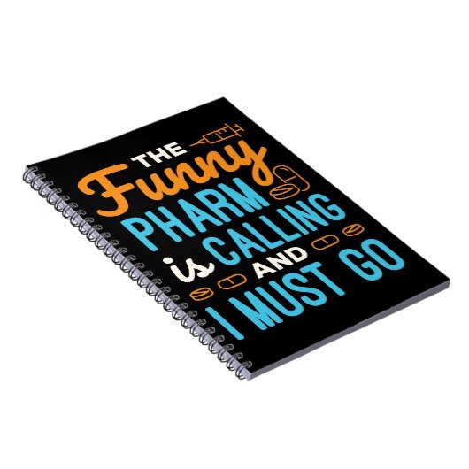 Pharmacy Tech Funny Pharm ruft Notizblock (Rechte Seite)