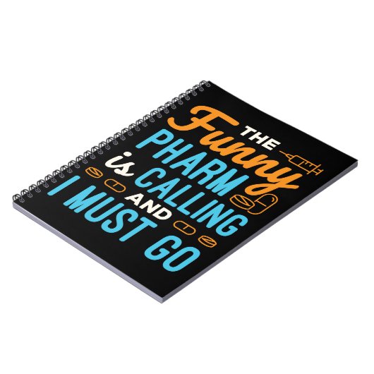 Pharmacy Tech Funny Pharm ruft Notizblock (Linke Seite)