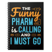Pharmacy Tech Funny Pharm ruft Notizblock (Vorderseite)