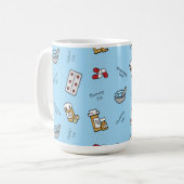 Pharmacy Tech Icons auf blue Coffee Tasse (Vorderseite Links)