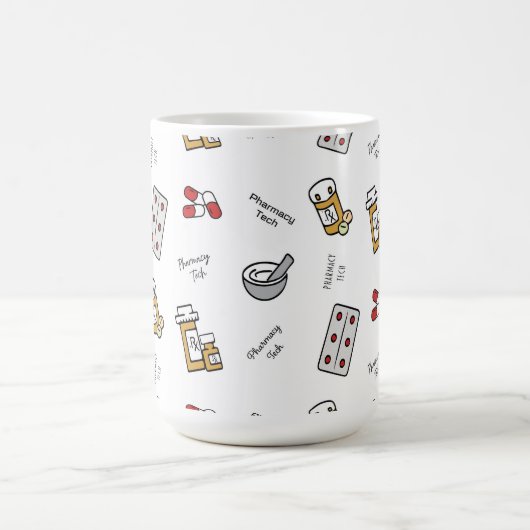 Pharmacy Tech Icons Kaffeetasse (Mittel)